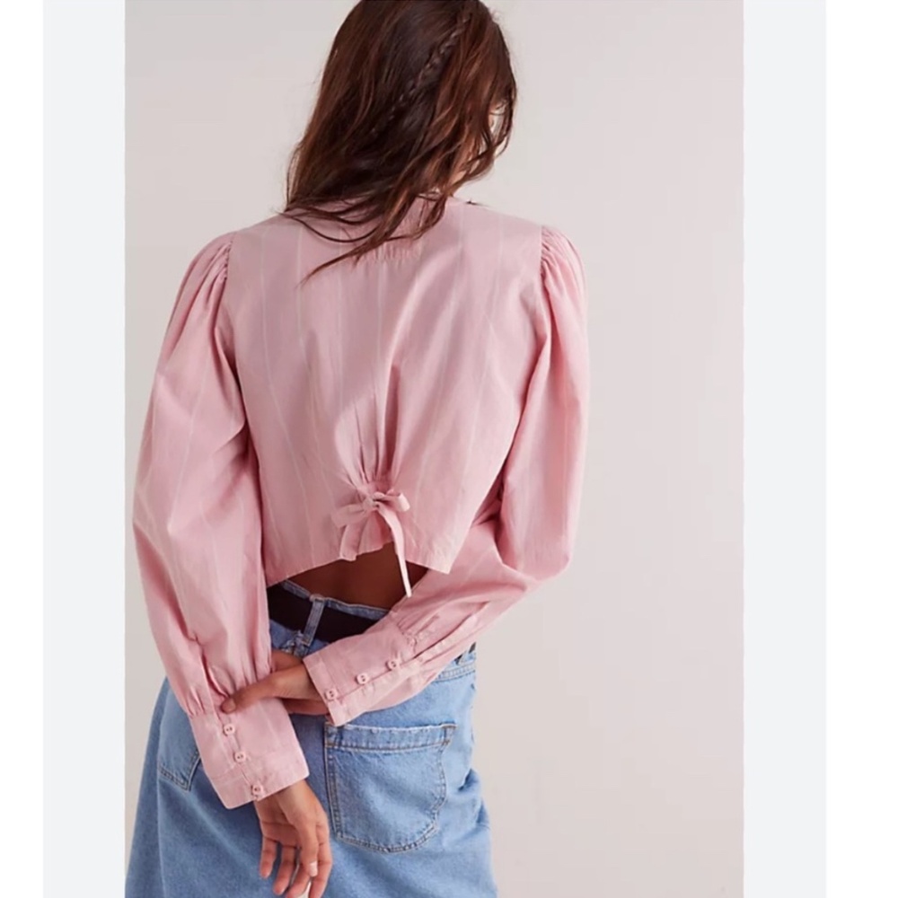 Sold!
We The Free Farmhouse Fresh Top - Pink Combo Sz Large L Long Sleeve Cotton - Picture 3 of 5